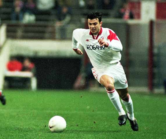 FUDBAL - ZORAN JOVICIC, fudbaler Crvene zvezde, na utakmici protiv Atletika iz Madrida. Madrid, 15.12.1996. photo:N.Parausic
